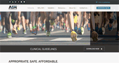 Desktop Screenshot of aimspecialtyhealth.com